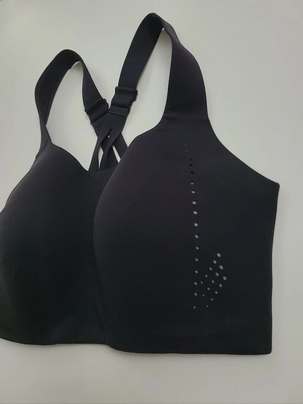 Lululemon AirSupport Bra High Support Sports Bra Size 36DDD Black EUC!